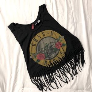 Guns & Roses Crop Top / Size 4
